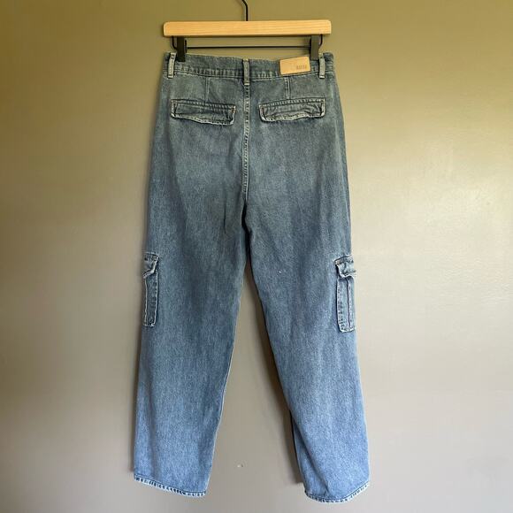 Rails Speedway Cargo Pant in Breezy Blue Relaxed Slouchy Boyfriend Jeans Size 25 - Picture 13 of 16